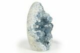 Free-Standing Crystal Filled Celestine Geode - Madagascar #303862-1